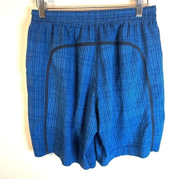 Lululemon Blue Patterned Pace Breaker Shorts‎ Men’s S 7.5” Read - Picture 3 of 11